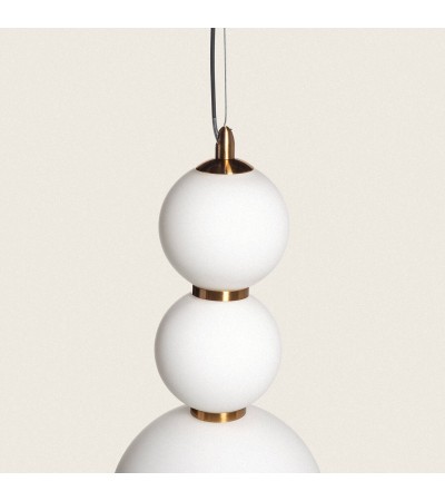 Suspension LED 10W Métal et Verre Slim Atira - 117830 - vue 2