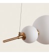 Suspension LED 4.2W Métal et Verre Atira - 117826 - vue 2