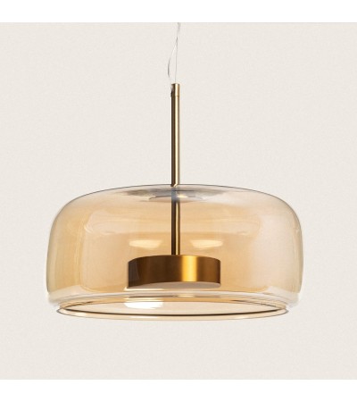 Suspension LED 7W Métal et Verre Aba