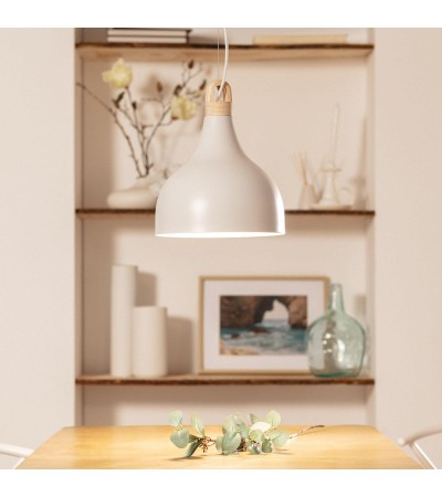Suspension Métal et Bois Luxo - 63463 - vue 2