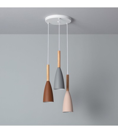Suspension Métal et Bois Rain
