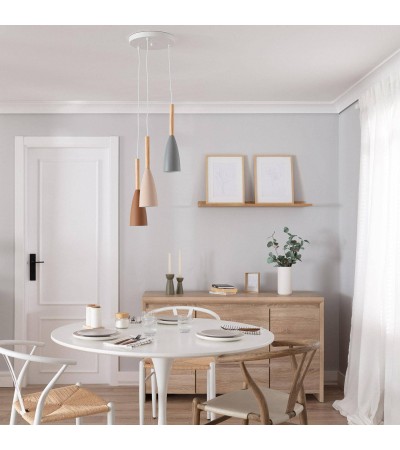 Suspension Métal et Bois Rain - 71549 - vue 4