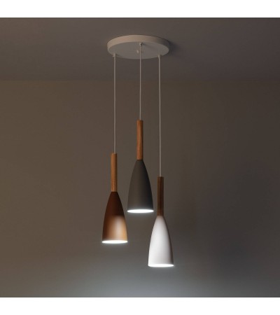 Suspension Métal et Bois Rain - 71549 - vue 6