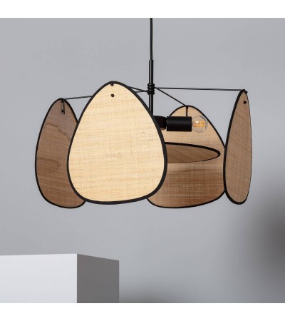 Suspension Métal et Raphia Hades - 93644 - vue 3