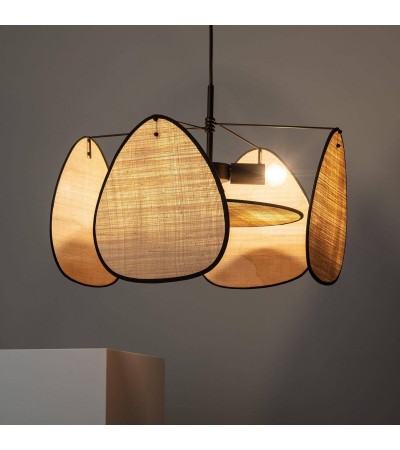 Suspension Métal et Raphia Hades - 93644 - vue 4