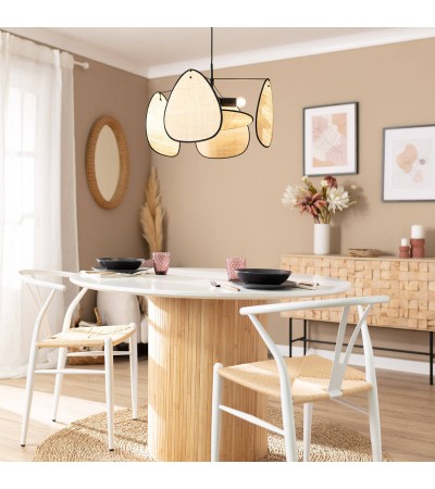 Suspension Métal et Raphia Hades - 93644 - vue 6