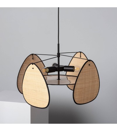 Suspension Métal et Raphia Hades - 93644 - vue 8