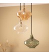 Suspension Métal et Verre 3 Spots Blas - 103499 - vue 3