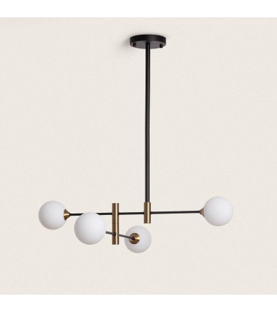 Suspension Métal et Verre Bull 4