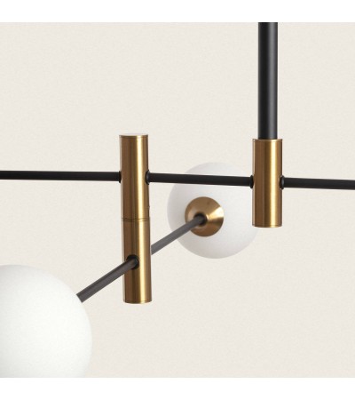 Suspension Métal et Verre Bull 4 - 108804 - vue 4