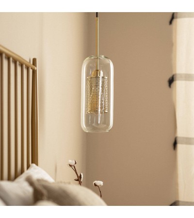 Suspension Métal et Verre Julieta Lungo - 103094 - vue 5