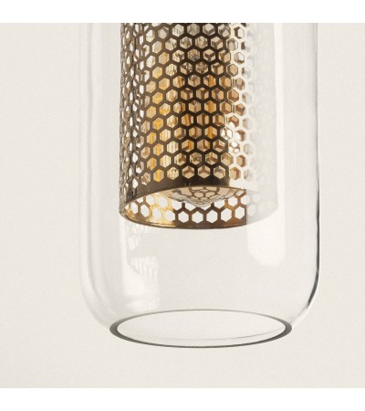 Suspension Métal et Verre Julieta Lungo - 103094 - vue 8
