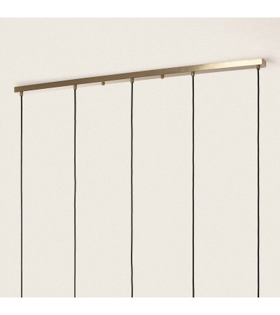 Suspension Métal et Verre Moonlight Brass 5 Spots - 105232 - vue 4