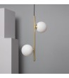 Suspension Métal et Verre Moonlight Double - 83994 - vue 1