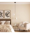 Suspension Métal et Verre Moonlight Double - 83994 - vue 4