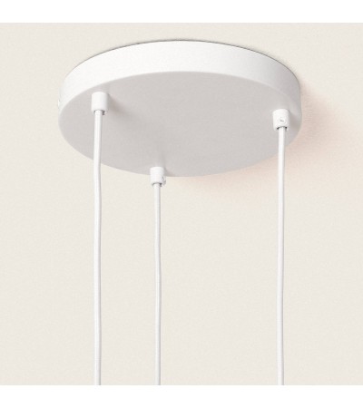 Suspension Papier Tressé Trilla 3 Spots - 90236 - vue 7