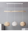 Suspension Rotin et Bois Linfen - 73973 - vue 3
