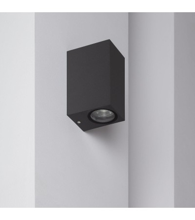 Applique Murale Extérieure Aluminium Miseno Gris Foncé Éclairage Double Face