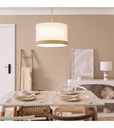 Suspension Tissu Naturel Leya