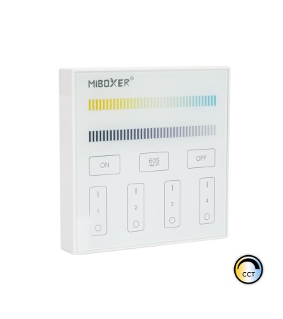 Télécommande Murale RF pour Variateur LED CCT 4 Zones MiBoxer B2
