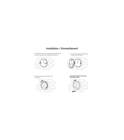 Télécommande Murale RF pour Variateur LED Monochrome MiBoxer FUT087 - 85830 - vue 7