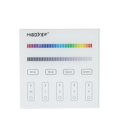 Télécommande Murale RF pour Variateur LED RGBW 4 Zones MiBoxer B3 - 85788 - vue 2