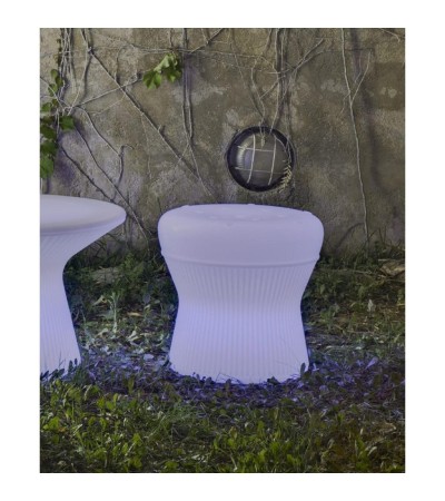 Tabouret LED RGBW Corfu 40 Solar + Baterry Smarttech - 88894 - vue 4