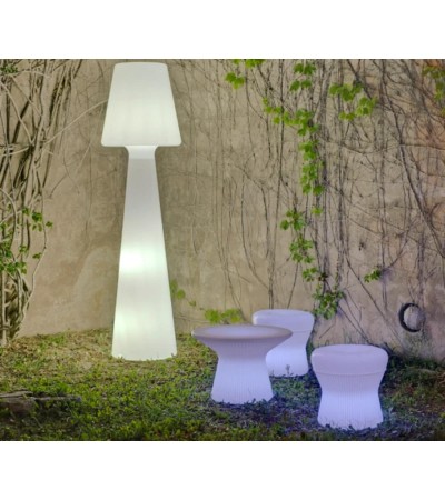 Tabouret LED RGBW Corfu 40 Solar + Baterry Smarttech - 88894 - vue 5