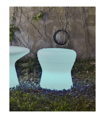Tabouret LED RGBW Corfu 40 Solar + Baterry Smarttech - 88894 - vue 6