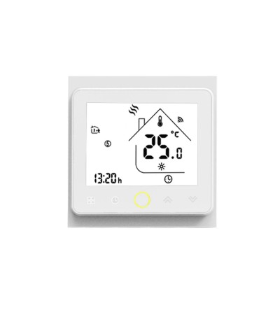 Thermostat WiFi Programmable Blanc pour Chauffage