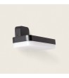 Applique Murale Extérieure LED 10W Eclairage Rectangulaire Noire Mirto - 114483 - vue 1