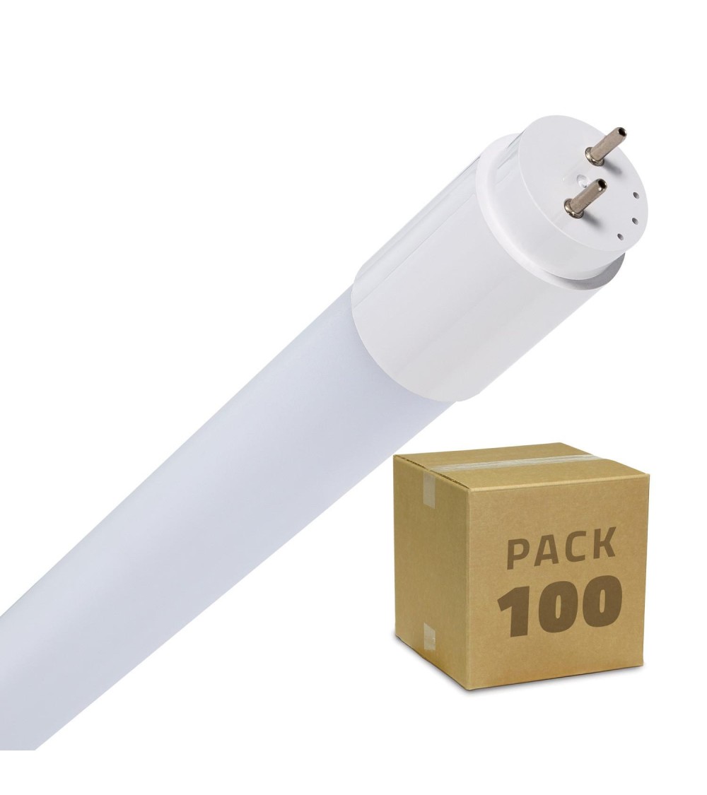 Tube LED T8 G13 Nano 60cm Connexion Latérale 9W 130lm/W Blanc Neutre (Pack 100 unités) - 100242 - vue 1
