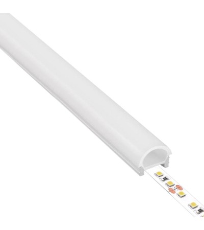 Profilé Néon SFLEX 24x18 Semi-Circulaire Courbe Verticale pour Rubans LED IP20 jusqu'à 15 mm