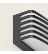 Applique Murale Extérieure LED 12W Éclairage Rectangulaire Noire Juli - 114472 - vue 2