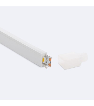 Profilé Néon SFLEX 6x12 Courbe Latérale pour Rubans LED IP20 jusqu'à 8 mm