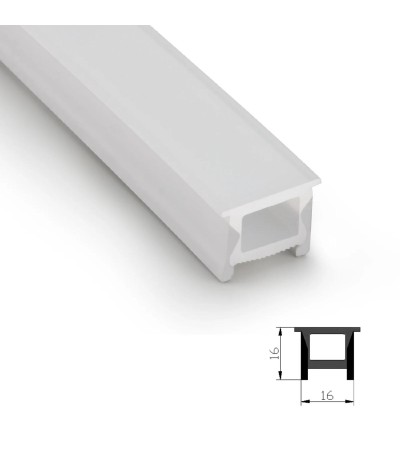 Profilé Néon SFLEX 20x16 Courbe Verticale pour Rubans LED IP20 jusqu'à 12 mm