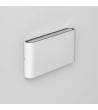 Applique Murale Extérieure LED 12W Aluminium Rectangulaire Éclairage Double Face Luming Blanche - 87672 - vue 3