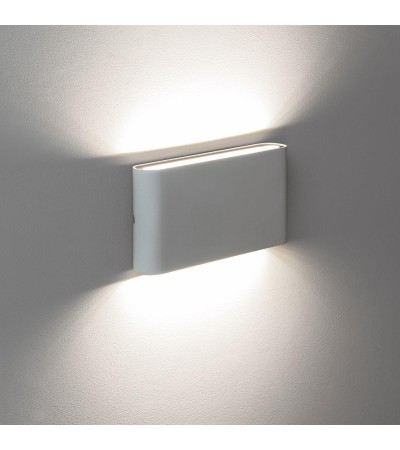 Applique Murale Extérieure LED 12W Aluminium Rectangulaire Éclairage Double Face Luming Blanche - 87672 - vue 4
