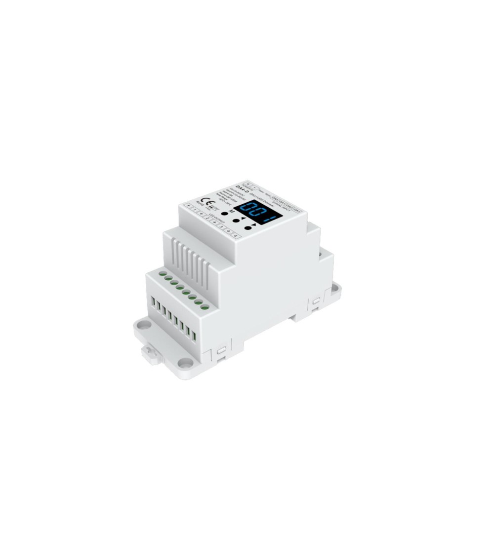 Contrôleur DALI DT6/DT8 4 Canaux 12-24-48 V SKYDANCE DA4-D Rail DIN pour Ruban LED - 109391 - vue 1