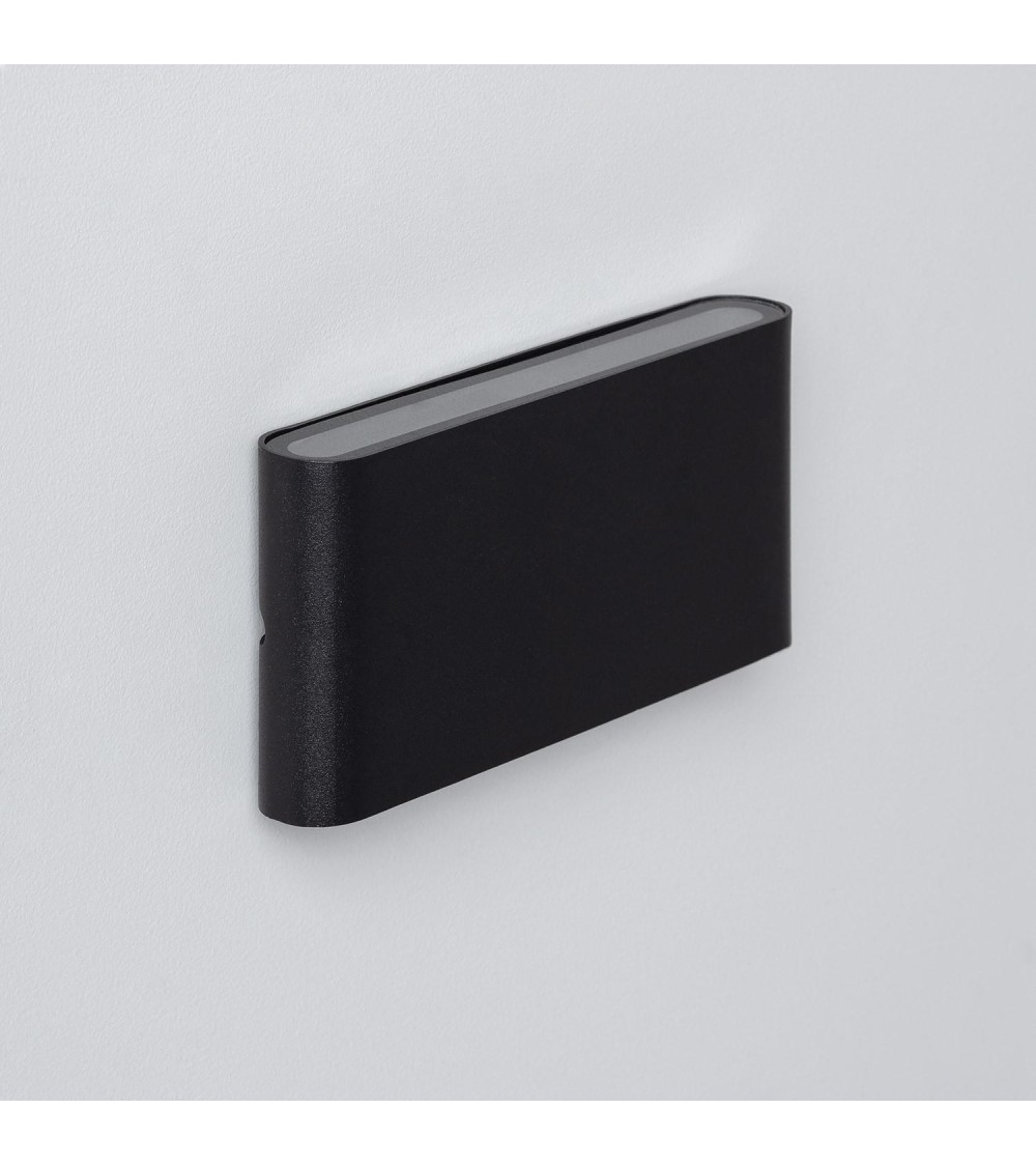 Applique Murale Extérieure LED 12W Aluminium Rectangulaire Éclairage Double Face Luming Noir - 87665 - vue 1