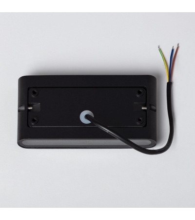 Applique Murale Extérieure LED 12W Aluminium Rectangulaire Éclairage Double Face Luming Noir - 87665 - vue 5