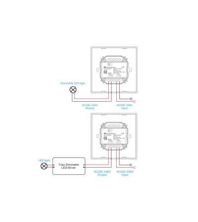 Contrôleur LED TRIAC SKYDANCE KS Compatible avec Télécommande RF - 71038 - vue 4