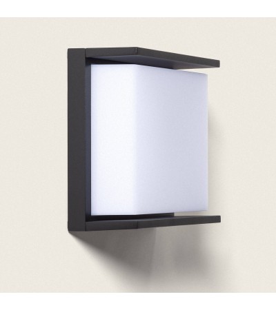 Applique Murale Extérieure LED 18W Aluminium Éclairage Carré Noir Rimen IP65