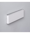 Applique Murale Extérieure LED 20W Aluminium Rectangulaire Eclairage Double Face Blanche - 87684 - vue 3