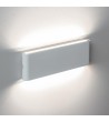 Applique Murale Extérieure LED 20W Aluminium Rectangulaire Eclairage Double Face Blanche - 87684 - vue 4