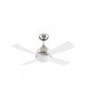 Ventilateur de Plafond Borneo Niquel Pales Réversibles 106.6cm Moteur AC LEDS-C4 VE-0006-SAT - 76018 - vue 2