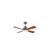 Ventilateur de Plafond Borneo Patiné Pales Réversibles 106.6cm Moteur AC LEDS-C4 VE-0006-PAT - 76027 - vue 1
