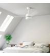 Ventilateur de Plafond LED Inca Blanc 106.7cm Moteur AC LEDS-C4 VE-0001-BLA - 76042 - vue 3