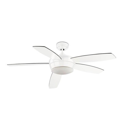 Ventilateur de Plafond Samal Blanc Pales Réversibles 132cm Moteur AC LEDS-C4 30-0068-14-F9