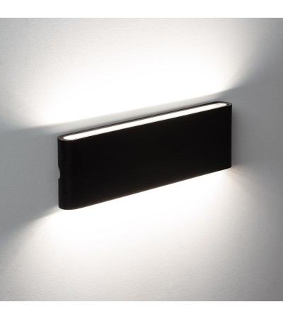Applique Murale Extérieure LED 20W Aluminium Rectangulaire Éclairage Double Face Noire - 87677 - vue 4